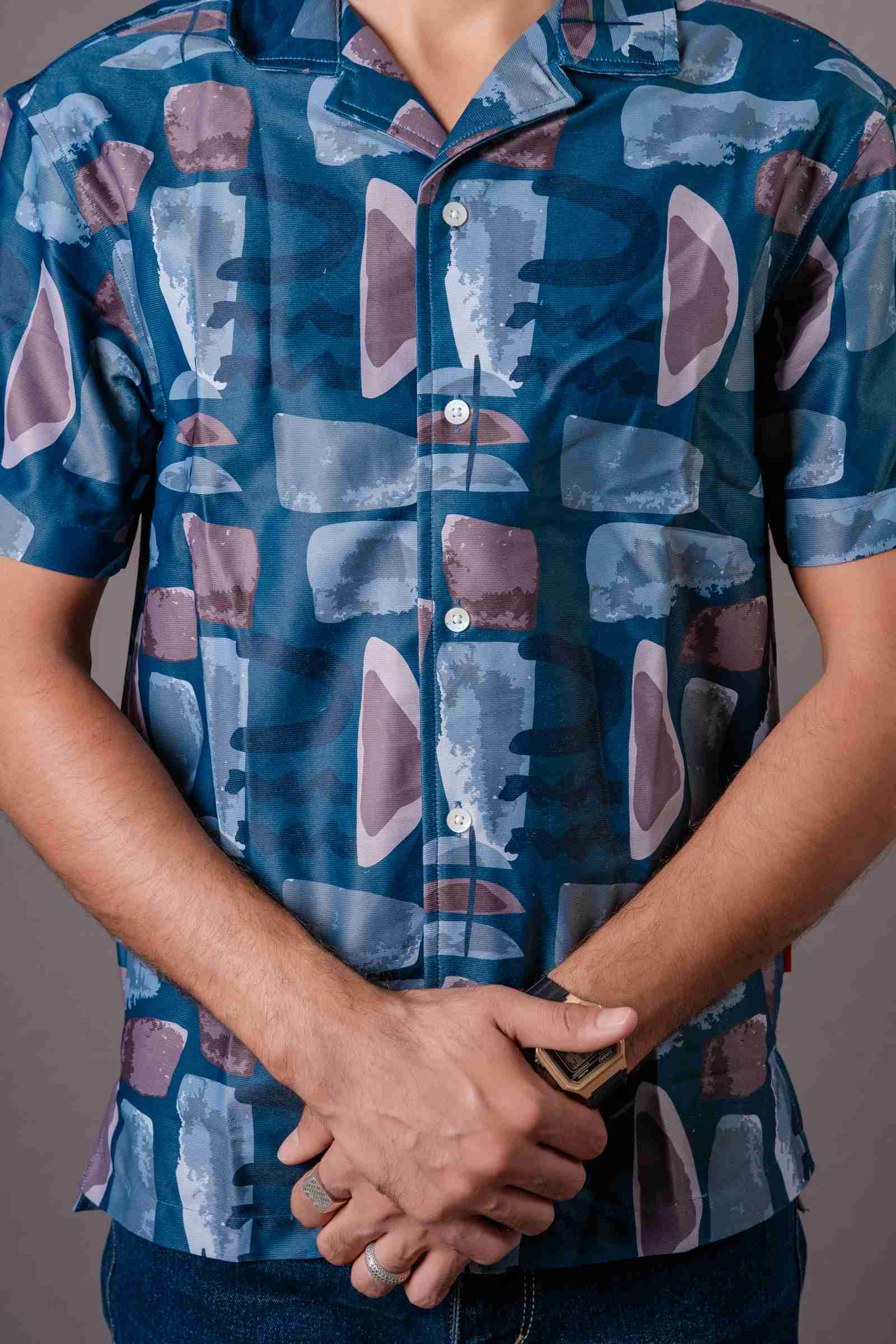 Trendy Printed Half Sleeves T-Shirt - Image 3