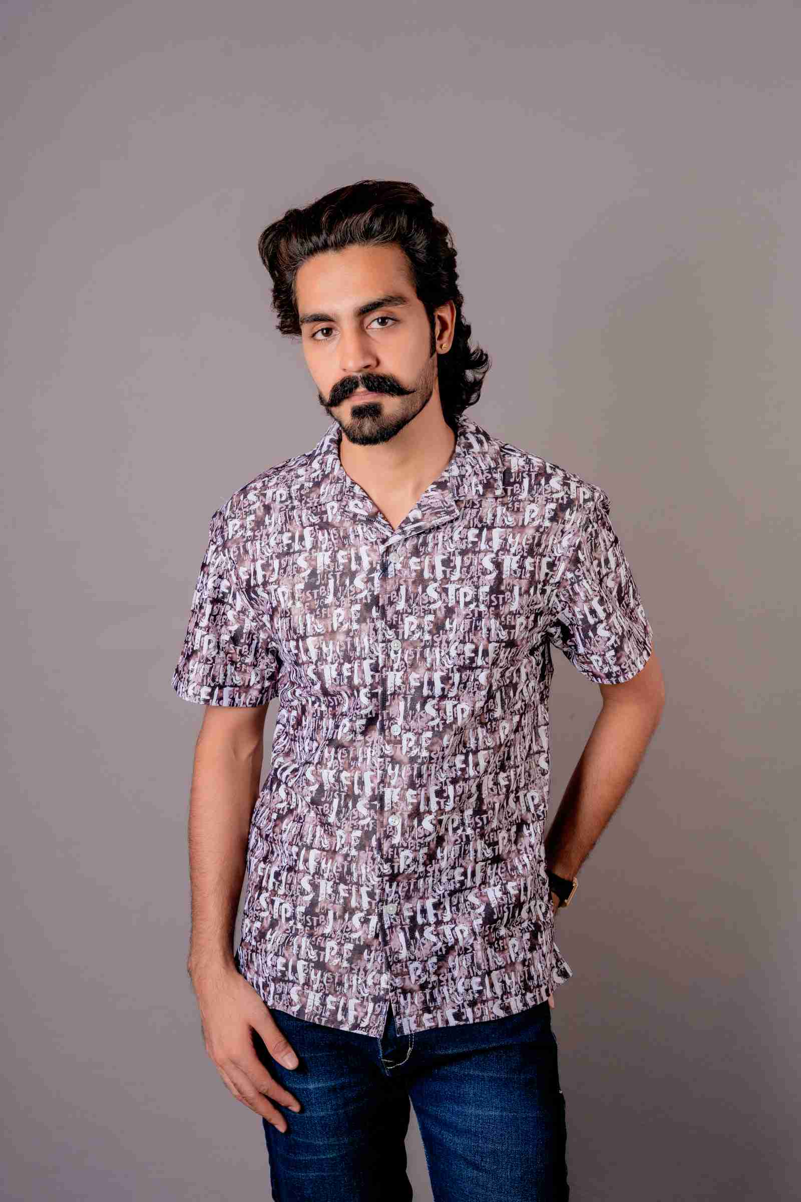 Trendy Printed Half Sleeves T-Shirt